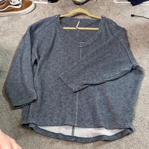 Free People Women's Blue Sweater